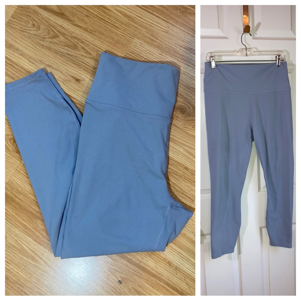 Fabletics PureLuxe Crop Leggings Athleticwear Athleisure Loungewear Grey